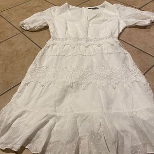 White cocktail dress